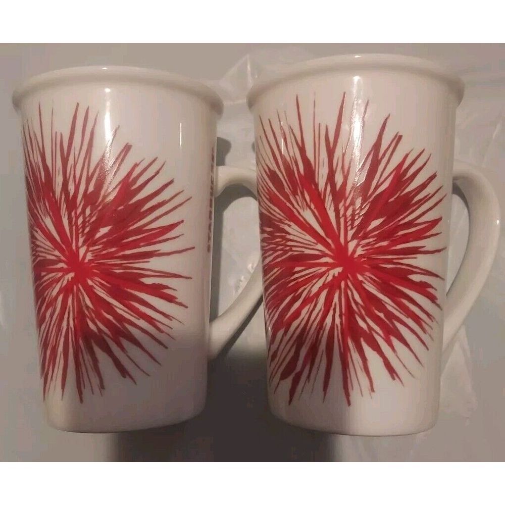 Starbucks 12 Oz Coffee Cups 2014 Set‎ Of 2